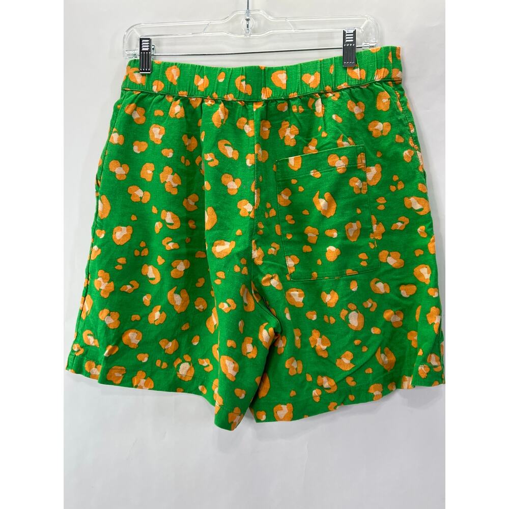 Tabitha Brown Pleated Front Linen Shorts Kelly Green Size Small - Picture 2 of 7